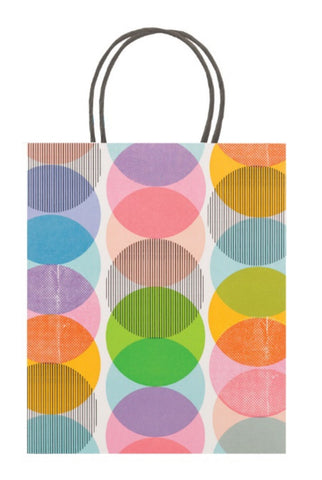 Gift Bag Tote Polapop Colorful Kraft Medium