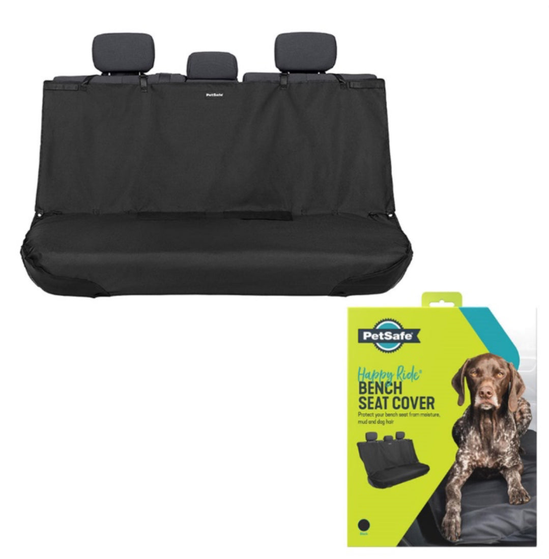 PetSafe Happy Ride Bench Seat Cover Black Waterproof