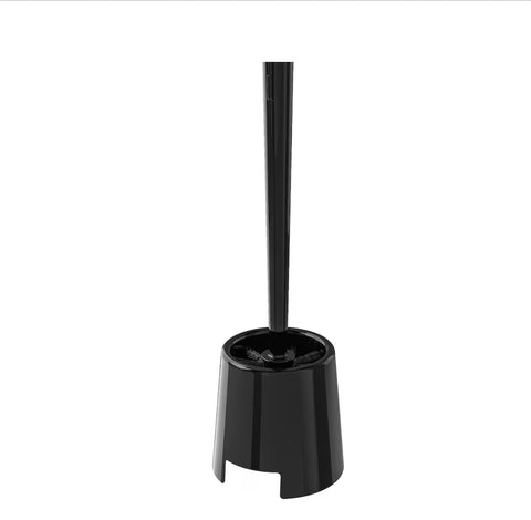 Toilet brush/holder, black