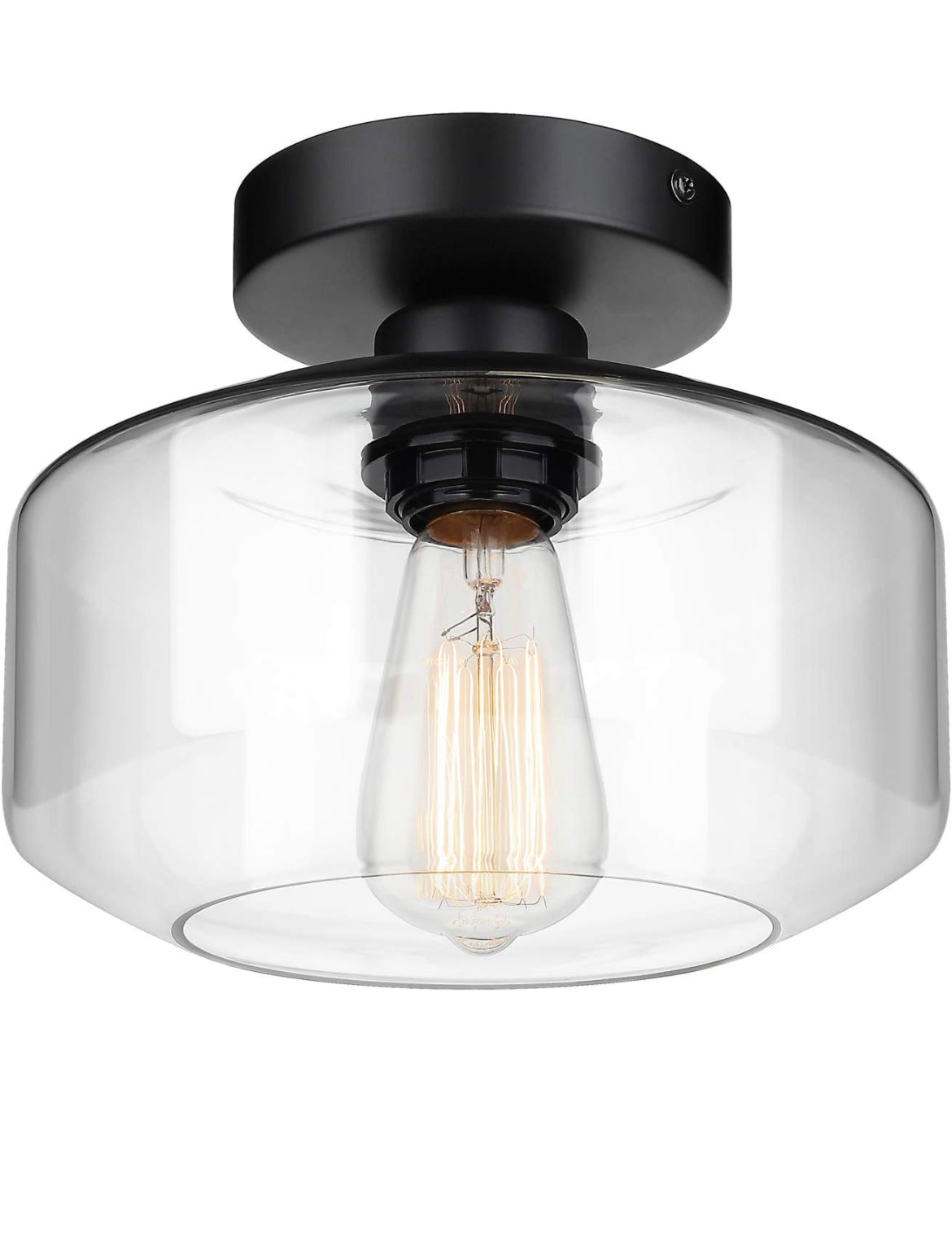 Industrial Semi Flush Ceiling Light