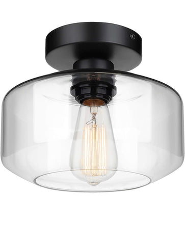 Industrial Semi Flush Ceiling Light